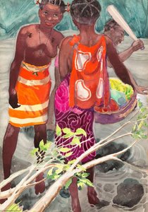 Costumed Figures, Negroes, Dutch Guiana