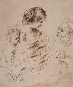 The Holy Family — Guercino