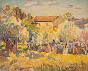 Farmhouse Among Trees — Duncan Grant