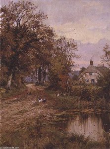 A Country Road In Autumn — Edward Wilkins Waite