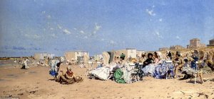 Beach At Scheveningen Holland — Frederick Hendrik Kaemmerer