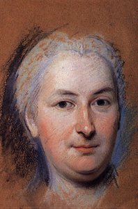Preparation To The Portrait Of Anne Charlotte Roussel, Marquise De Courcy — Maurice Quentin De La Tour