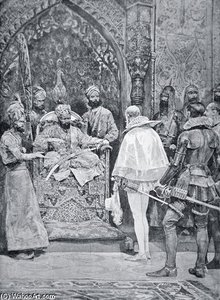 Akbar The Great Receives Queen Elizabeth's — Richard Caton Woodville