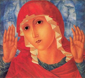 Our Lady- Tenderness Of Cruel Hearts — Kuzma Petrov-vodkin