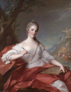 Marie Geneviève Boudrey, As A Muse — Marc Nattier