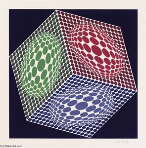 Abstract Composition — Victor Vasarely, Op Art