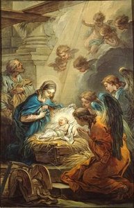 Nativity (study) — Charles-andré Van Loo