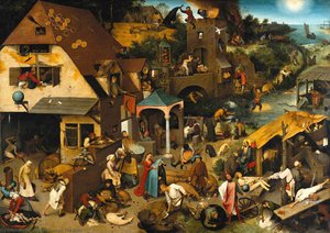 Netherlandish Proverbs — Pieter Bruegel The Elder, Northern Renaissance