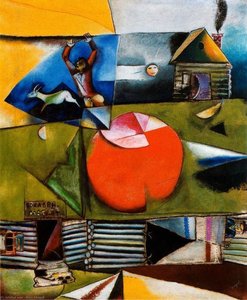 El Pueblo Bajo La Luna — Marc Chagall