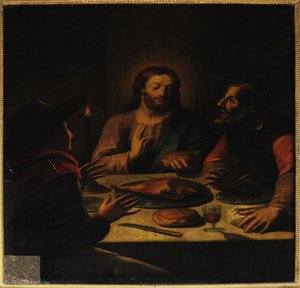 The disciples of Emmaus or lunch Emmaus