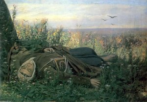 Wandering In A Field — Vasily Grigoryevich Perov