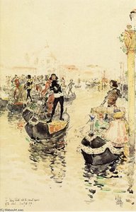 A Venetian Regatta — Frederick Childe Hassam, Impressionism