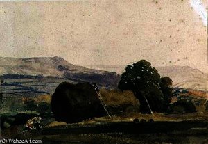 Landscape With Haystacks — Peter De Wint