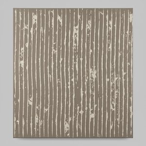 Rhythmic Echoes Of Decay Across A Monochromatic Architectural Surface Study — Christian Noiret, Contemporary Abstract Painting