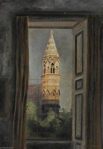 View Of The College Chapel — Cyril Norman Hinshelwood, Contemporary Realism