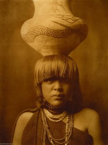 Girl and Jar San Ildefonso