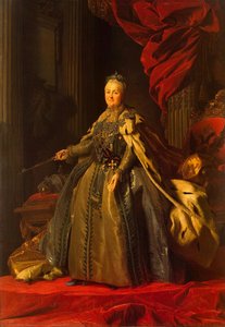 Portrait Of Catherine Ii — Александар Рослин, Rococo