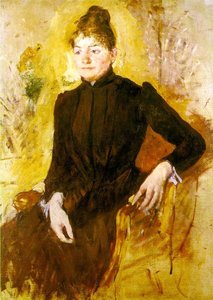 Woman In Black — Mary Stevenson Cassatt, Impressionism
