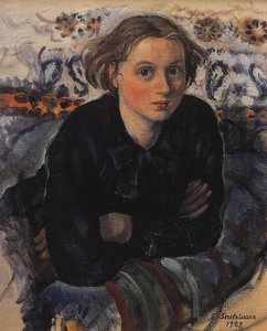 Portrait Of Daughter Katya — Zinaída Serebriakova, Impressionism