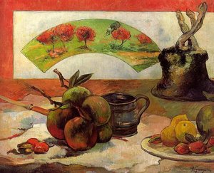 Stillleben Mit Einem Fächer — Eugène Henri Paul Gauguin, Postimpressionistische Bewegung