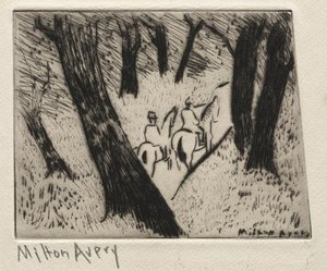 Laurels Number Four. Riders In The Park — Milton Avery