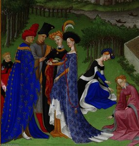 Les Tres Riches Heures du duc de Berry avril detail
