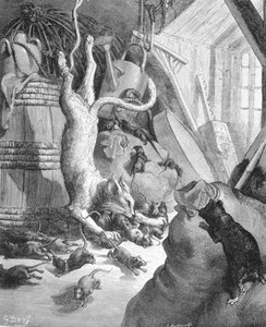 The Cat And The Old Rat — Paul Gustave Doré