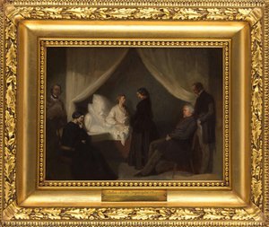 Chopin Auf Seinem Sterbebett Ansicht 1 — Teofil Antoni Jaksa Kwiatkowski