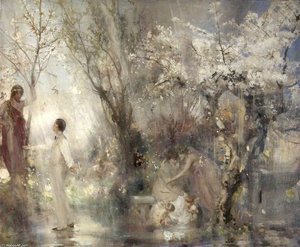 April — Charles Henry Sims