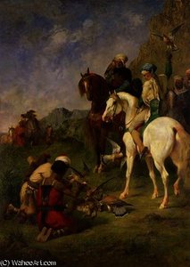 A Falcon Hunt in Algeria