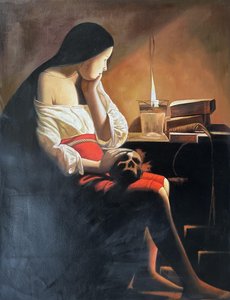Magdalene With The Smoking Flame - Georges De La Tour — Georges De La Tour, Baroque Art