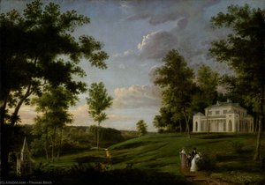 Southeast View Of Sedgeley Park, The Country Seat Of James Cowles Fisher, Esq. — Thomas Birch