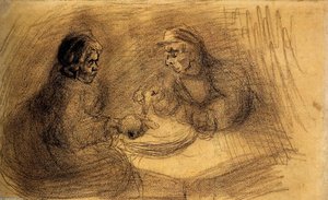 Mann Und Frau Beim Essen — Vincent Willem Van Gogh