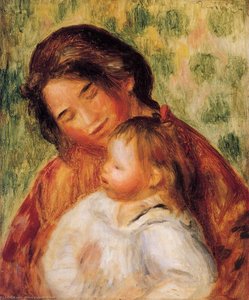 Woman And Child — Pierre-auguste Renoir, Impressionism