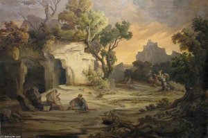 Landscape With Aeneas And The Cumaean Sibyl