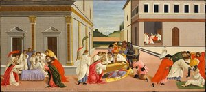 Three Miracles Of St. Zenobius — Sandro Botticelli, Early Renaissance