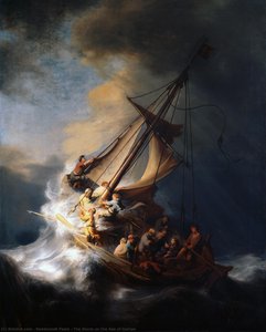 The Storm On The Sea Of Galilee — Rembrandt Peale, Baroque Painting