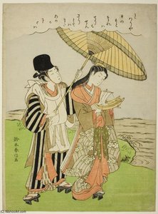 Ono No Komachi Praying For Rain — Сузуки Харунобу, Ukiyo-e