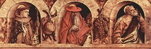 Saint Louis Of Toulouse Saint Jerome Saint Peter And — Carlo Crivelli