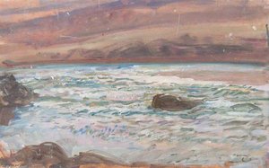 Brightworthy Ford, Withypool, Exmoor - (14) — Sir Alfred James Munnings