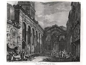 View Of The Peristyle Of The Palace Of Diocletian ,. — Robert Adam
