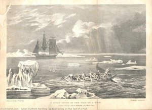 A Boat Going On The Tail Of A Fish — James Duffield Harding