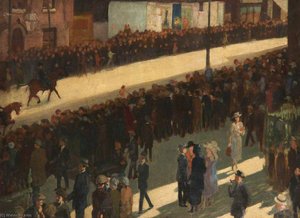 Bicycle Parade, Rhodes Bank, Oldham, Lancashire, 1922 — James Purdy