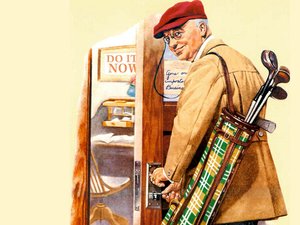 Golf — Norman Rockwell