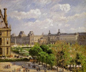 Place Du Carrousel, The Tuileries Gardens — Camille Pissarro, Impressionist Movement