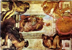 The Separation Of Land And Water — Michelangelo Buonarroti, High Renaissance