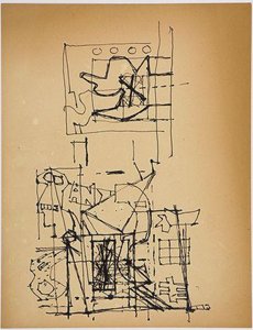 Study For ''rapt At Rappaport’s'' 1 — Stuart Davis, Cubism