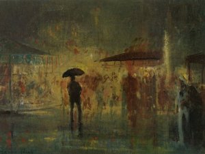 Fair Man In Rain — Everett Shinn