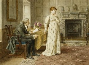 Some Paternal Advice — George Goodwin Kilburne