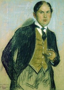 Portrait Of G. Narbut — Boris Mikhailovich Kustodiev